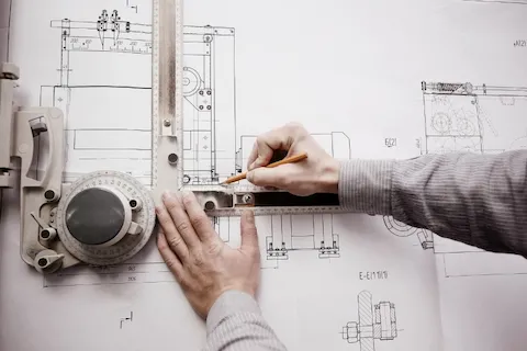 relevé d'intérieur et plan de façade